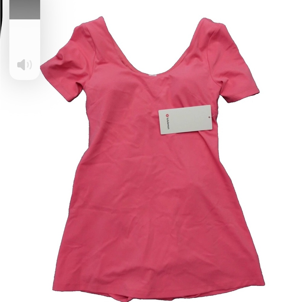 Lululemon Align Dress Size 4 Pink 3" Liner Nulu NWT